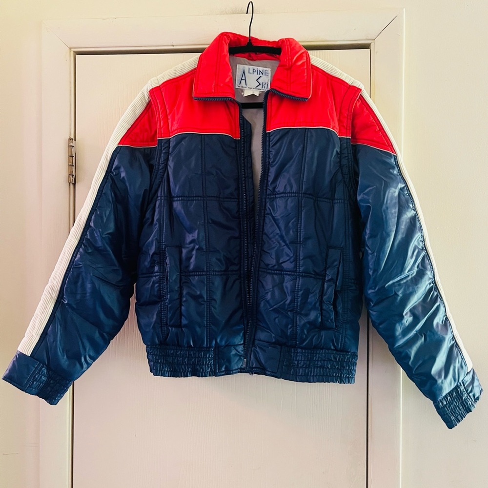 VTG Men’s 80s Stranger Things Hopper Alpine Ski Removable Arms Vest/Jacket S